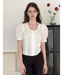 Mue lace White Blouse