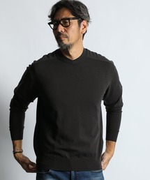The DUFFER of ST.GEORGE | HEAT WARM V NECK KNIT:帯電防止・吸湿発熱機能 Vネックニット(ニット/セーター)