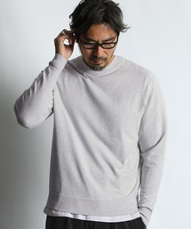 HEAT WARM V NECK KNIT:帯電防止・吸湿発熱機能 Vネックニット