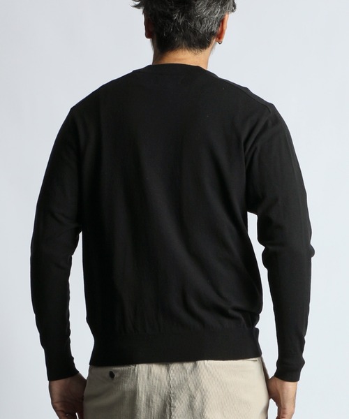 HEAT WARM V NECK KNIT：帯電防止・吸湿発熱機能 Vネックニット