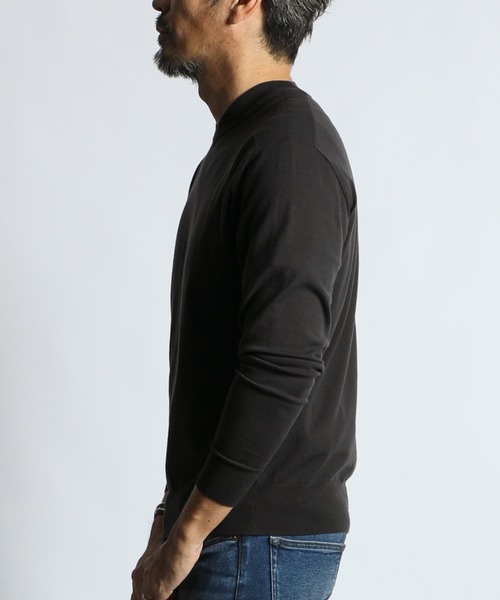 ブラック/Sサイズ♬長袖ニット セーター HEAT WARM V NECK KNIT：帯電防止・吸湿発熱機能 Vネックニット