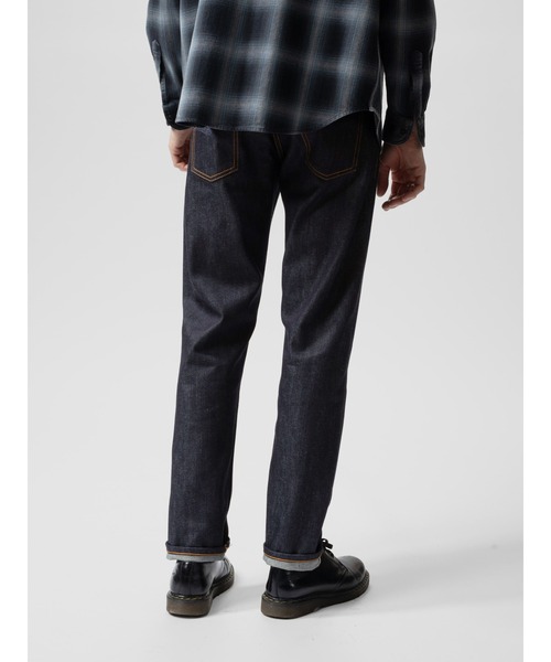 Nudie Jeans（ヌーディージーンズ）の「Nudie Jeans/ヌーディージーンズ Steady Eddie II / レギュラーテーパード ジーンズ / Dry Dusk Selvage（デニムパンツ・メンズ・ダークインディゴブルー・28/29/30/31/32/33/34/36）」の4枚目の写真