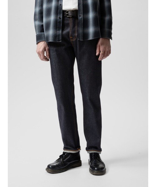 Nudie Jeans（ヌーディージーンズ）の「Nudie Jeans/ヌーディージーンズ Steady Eddie II / レギュラーテーパード ジーンズ / Dry Dusk Selvage（デニムパンツ・メンズ・ダークインディゴブルー・28/29/30/31/32/33/34/36）」の3枚目の写真
