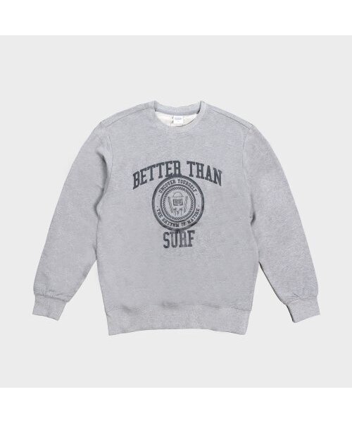 BETTER THAN SURF(ベターザンサーフ)の「UNCOVER SWEAT SHIRT - GREY(スウェット・メンズ・その他・SMALL/MEDIUM/LARGE/X-LARGE)」の1枚目の写真