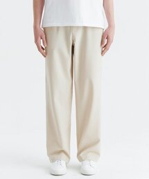 Unisex Semi Wide Banding Slacks - Cream