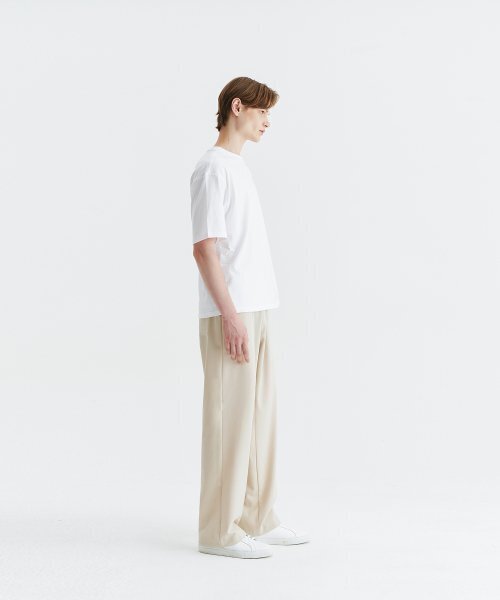 WHOLOVESART(フーラブズアート)の「Unisex Semi Wide Banding Slacks - Cream(スラックス・レディース・その他・SMALL/MEDIUM/LARGE/X-LARGE/XX-LARGE)」の3枚目の写真