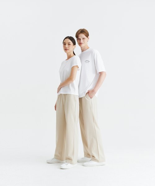 WHOLOVESART(フーラブズアート)の「Unisex Semi Wide Banding Slacks - Cream(スラックス・レディース・その他・SMALL/MEDIUM/LARGE/X-LARGE/XX-LARGE)」の5枚目の写真