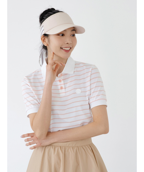 NITINA(ニティナ)の「ストライプカラー Tシャツ S/PK(ポロシャツ・レディース・ピンク・SMALL/MEDIUM)」の5枚目の写真