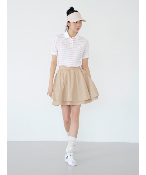 NITINA(ニティナ)の「ストライプカラー Tシャツ S/PK(ポロシャツ・レディース・ピンク・SMALL/MEDIUM)」の6枚目の写真
