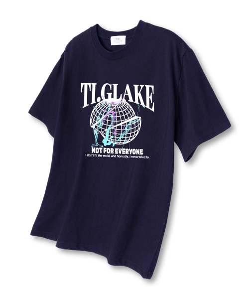 TI.GLAKE(ティーグレイク)の「ナットフォーエブリワン オーバーサイズ 半袖Tシャツ ネイビー(Tシャツ/カットソー・メンズ・その他・LARGE/X-LARGE/XX-LARGE)」の1枚目の写真