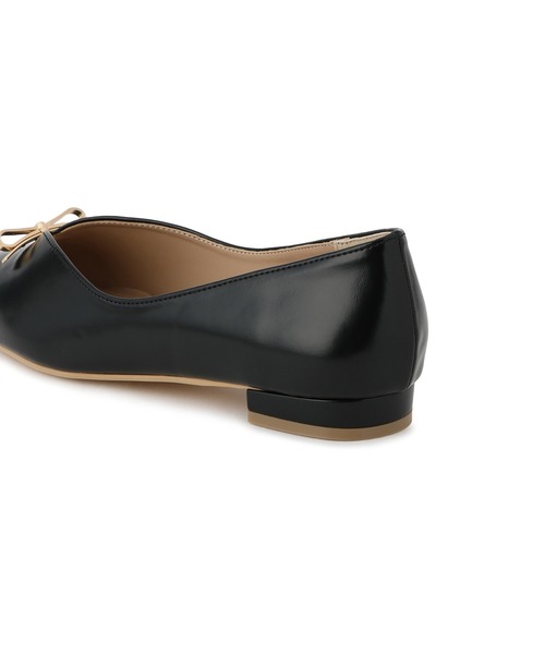 ROPE' PICNIC(ロペピクニック)の「メタルリボンVカットフラットパンプス(パンプス・レディース・ブラック/ベージュ系その他2/キナリ・23/24/23.5)」の8枚目の写真