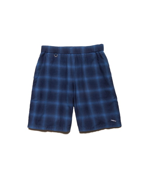uniform experiment(ユニフォームエクスペリメント)の「ROPE INDIGO EASY SHORTS(その他パンツ・メンズ・オフホワイト/インディゴブルー・3/2/1)」の1枚目の写真