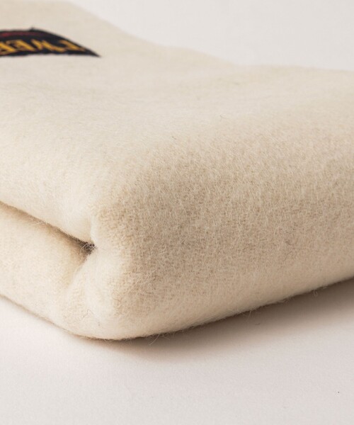 TWEED MILL（ツイードミル）の「【TWEEDMILL/ツイードミル】Lambswool Muffler Solid 25（マフラー・メンズ・アイボリー/ブラック/ライトブルー/グレー・FREE）」の8枚目の写真