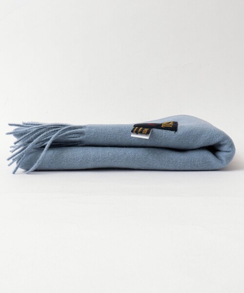 TWEED MILL（ツイードミル）の「【TWEEDMILL/ツイードミル】Lambswool Muffler Solid 25（マフラー・メンズ・アイボリー/ブラック/ライトブルー/グレー・FREE）」の16枚目の写真