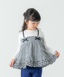 la poche biscuit | キャミソール風ドッキング チュニック(ワンピース)