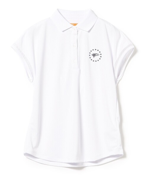 BEAMS GOLF(ビームスゴルフ)の「ORANGE LABEL / フレンチスリーブ ポロシャツ(吸水速乾・UVカット)(ポロシャツ・レディース・レッド/ホワイト/ネイビー・LARGE/SMALL/MEDIUM)」の12枚目の写真