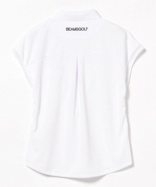 BEAMS GOLF(ビームスゴルフ)の「ORANGE LABEL / フレンチスリーブ ポロシャツ(吸水速乾・UVカット)(ポロシャツ・レディース・レッド/ホワイト/ネイビー・LARGE/SMALL/MEDIUM)」の13枚目の写真