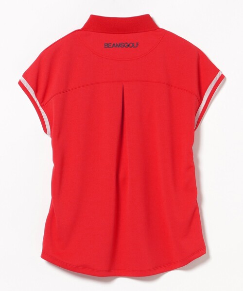 BEAMS GOLF(ビームスゴルフ)の「ORANGE LABEL / フレンチスリーブ ポロシャツ(吸水速乾・UVカット)(ポロシャツ・レディース・レッド/ホワイト/ネイビー・LARGE/SMALL/MEDIUM)」の19枚目の写真