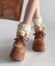 LAC-VERT（ラック・ヴェール）の「厚底ボアムートンブーツ（ブーツ）」