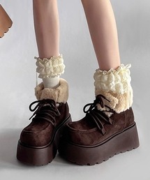 LAC-VERT（ラック・ヴェール）の「厚底ボアムートンブーツ（ブーツ）」