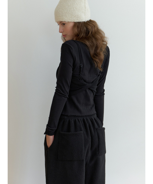 RE_L（リエル）の「[2nd] Rig bustier t-shirt_2piece (black)（Tシャツ/カットソー・レディース・その他・FREE）」の2枚目の写真