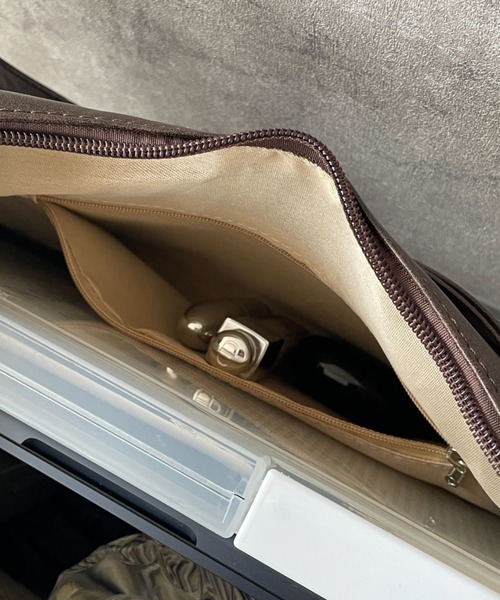 SHEPP(シープ)の「【3WAY/大容量!】フロントポケット フェイクレザーリュック ショルダートート(ショルダーバッグ・レディース・ブラウン/ブラック/ダークブラウン・F)」の17枚目の写真