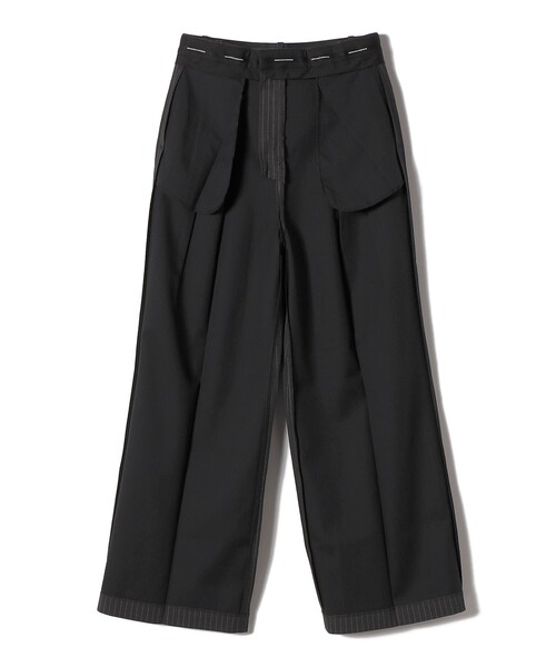 SHIPS（シップス）の「UNDER STANDING:stripe obi joseph pants（スラックス・レディース・ダークグレー/ネイビー・MEDIUM/SMALL）」の4枚目の写真