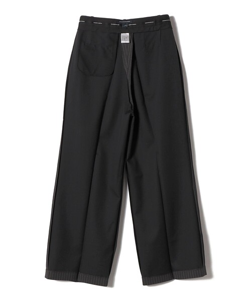 SHIPS（シップス）の「UNDER STANDING:stripe obi joseph pants（スラックス・レディース・ダークグレー/ネイビー・MEDIUM/SMALL）」の5枚目の写真