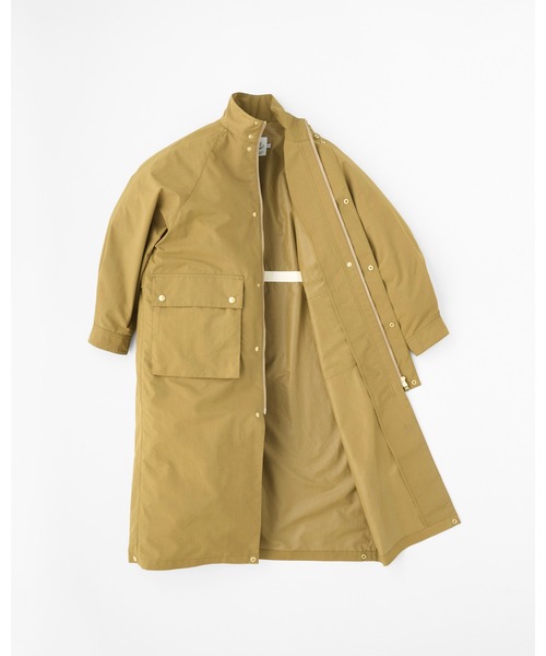 Traditional Weatherwear(トラディショナルウェザーウェア)の「ELGIN LONG(ステンカラーコート・レディース・ブルー系その他7/ブロンズ/オフホワイト・32/30)」の7枚目の写真