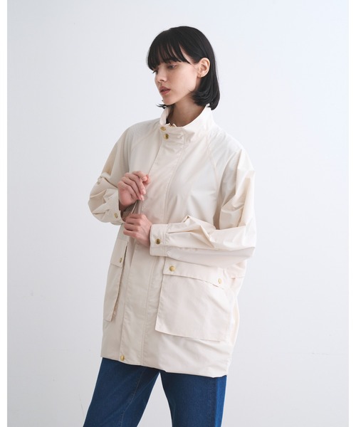 Traditional Weatherwear(トラディショナルウェザーウェア)の「ELGIN LONG(ステンカラーコート・レディース・ブルー系その他7/ブロンズ/オフホワイト・32/30)」の6枚目の写真