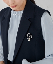 a.v.v | 3連パールサークルブローチ(ブローチ/コサージュ)