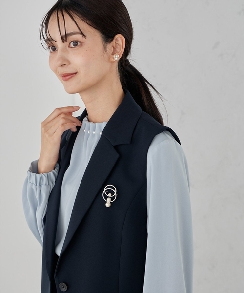 a.v.v（アーヴェヴェ）の「3連パールサークルブローチ（ブローチ/コサージュ・レディース・ゴールド/シルバー・38）」の15枚目の写真