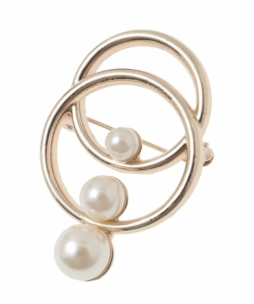 a.v.v（アーヴェヴェ）の「3連パールサークルブローチ（ブローチ/コサージュ・レディース・ゴールド/シルバー・38）」の19枚目の写真