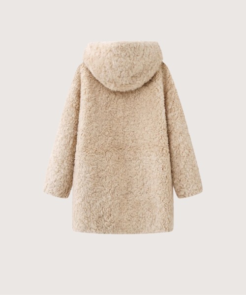 Cozy Faux Fur Long Coat（ムートンコート）｜LA POMME petit（ラポミ