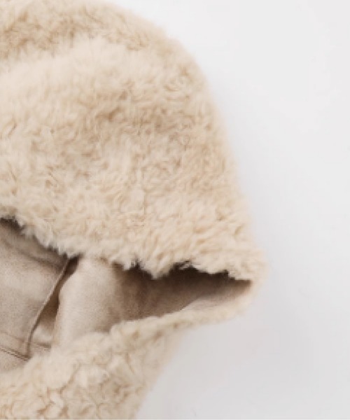 Cozy Faux Fur Long Coat（ムートンコート）｜LA POMME petit（ラポミ