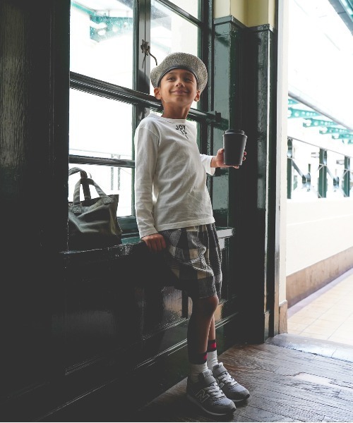 FITH(フィス)の「Old Cotton Long Sleeve Tee(Tシャツ/カットソー・キッズ・ホワイト/ブラック・125/115)」の5枚目の写真