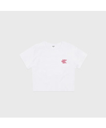 BETTER THAN SURF（ベターザンサーフ）の「SMILE LOGO CROP TEE - VIVA MAGENTA スマイルロゴクロップTシャツ - ビバマゼンタ（Tシャツ/カットソー）」
