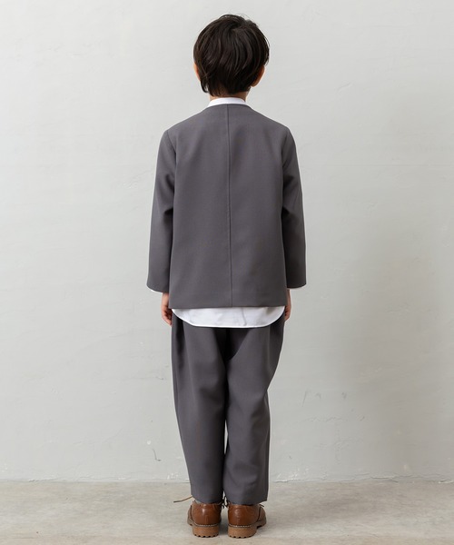 セール】【4点セットスーツ】ジャケット+ロングパンツ+シャツ+蝶