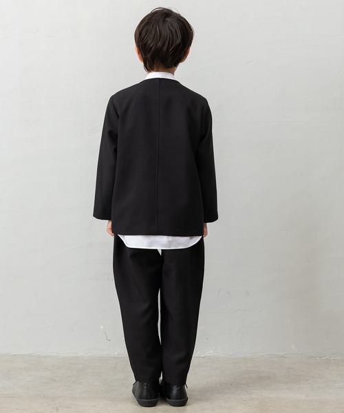 セール】【4点セットスーツ】ジャケット+ロングパンツ+シャツ+蝶