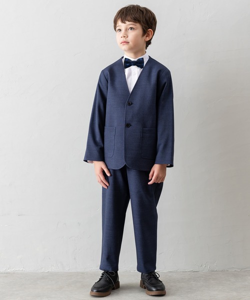 セール】【4点セットスーツ】ジャケット+ロングパンツ+シャツ+蝶