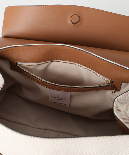IENA（イエナ）の「LORISTELLA/ロリステッラ CANVAS BAG バッグ 3020CA（クラッチバッグ・レディース・ベージュ・FREE）」の7枚目の写真