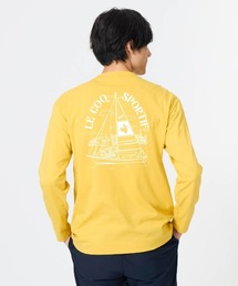 【le coq sportif/ルコック】アソート スポーツグラフィック バックプリント長袖Tシャツ（吸汗/綿混）