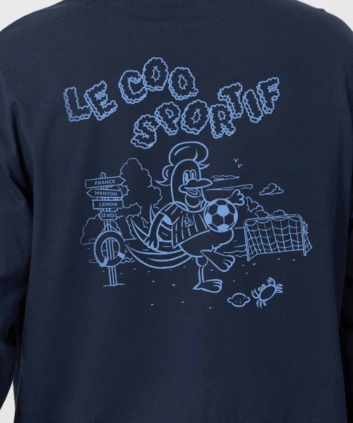 le coq sportif(ルコックスポルティフ)の「【le coq sportif/ルコック】アソート スポーツグラフィック バックプリント長袖Tシャツ(吸汗/綿混)(Tシャツ/カットソー・メンズ・ネイビー/ホワイト/イエロー・L/M/S/XXL/XL)」の8枚目の写真