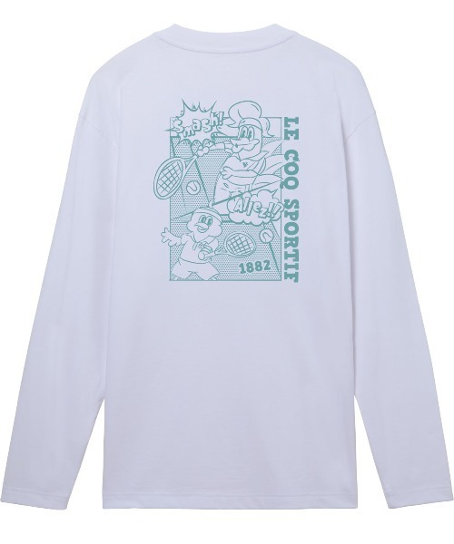 le coq sportif(ルコックスポルティフ)の「【le coq sportif/ルコック】アソート スポーツグラフィック バックプリント長袖Tシャツ(吸汗/綿混)(Tシャツ/カットソー・メンズ・ネイビー/ホワイト/イエロー・L/M/S/XXL/XL)」の6枚目の写真