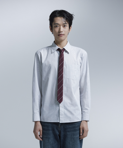 NONBLANK（ノンブランク）の「エッセンシャルドレスストライプシャツ_2 COL（ビジネスシャツ・メンズ・その他・M/L/XL）」の4枚目の写真