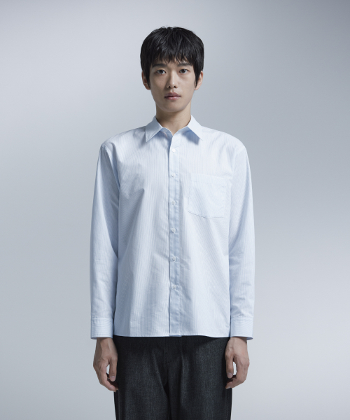 NONBLANK（ノンブランク）の「エッセンシャルドレスストライプシャツ_2 COL（ビジネスシャツ・メンズ・その他・M/L/XL）」の5枚目の写真