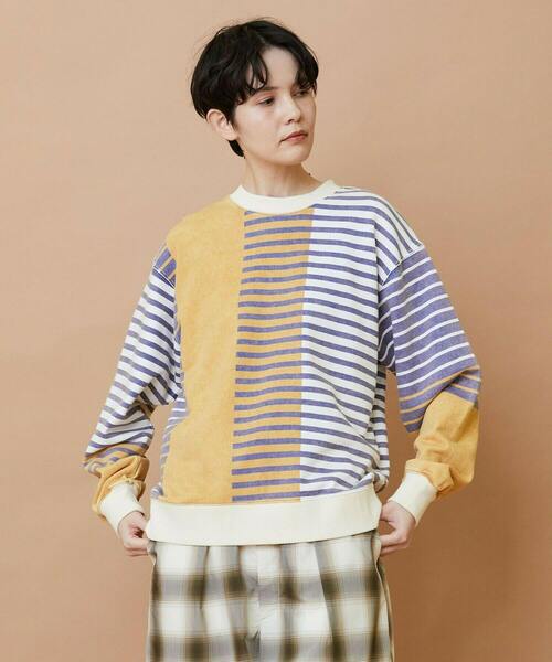 FRAPBOIS（フラボア）の「パウダーカラー スウェット（スウェット・レディース・ブルー系その他/グリーン系その他・1/2）」の2枚目の写真