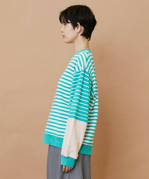 FRAPBOIS（フラボア）の「パウダーカラー スウェット（スウェット・レディース・ブルー系その他/グリーン系その他・1/2）」の3枚目の写真