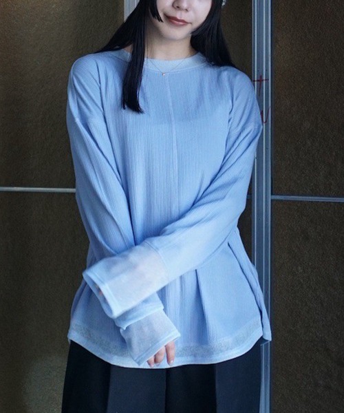 COTTON SILK SOFT TOP（Tシャツ/カットソー）｜Ameri（アメリ）の