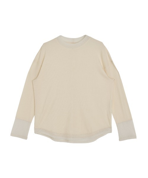 Ameri(アメリ)の「COTTON SILK SOFT TOP(Tシャツ/カットソー・レディース・アイボリー/ライトブルー/スミクロ・FREE)」の17枚目の写真